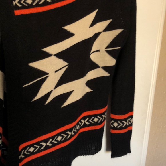Dark Blue Cardigan w/ Tribal Design - M/L - Picture 3 of 5
